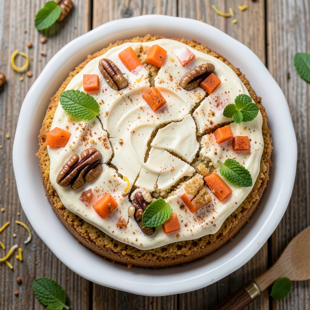 6-Inch Round Carrot Cake Recipe: Spiced Moistness With Cream Cheese Frosting Swirls