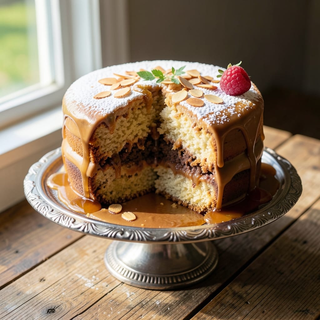 Amaretto Divine Cake Recipe: Nutty Boozy Layers With Silky Frosting