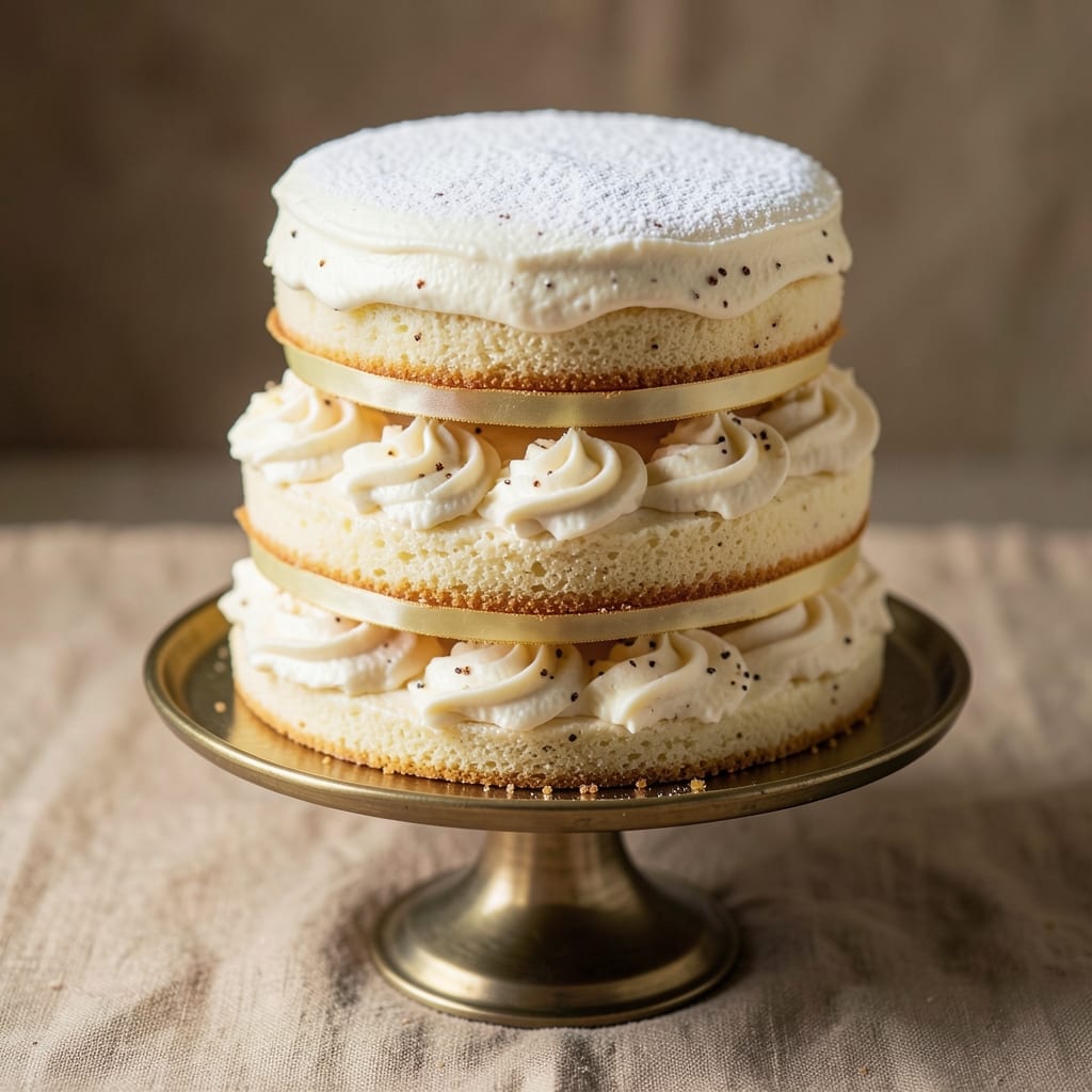 Alton Brown's White Cake Recipe: Light-as-Air Layers With Vanilla Bean Swirls