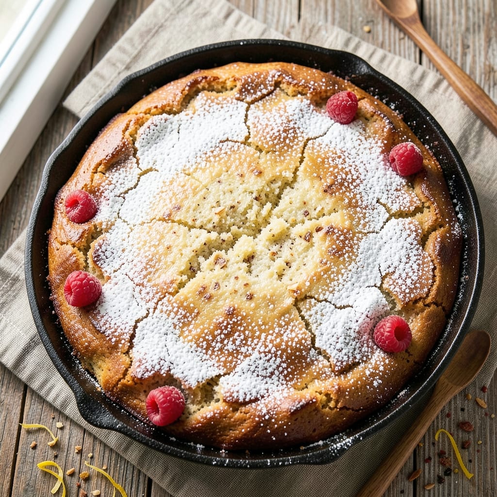 Almond Skillet Cake Recipe: Nutty Swirls and Golden Crust Magic