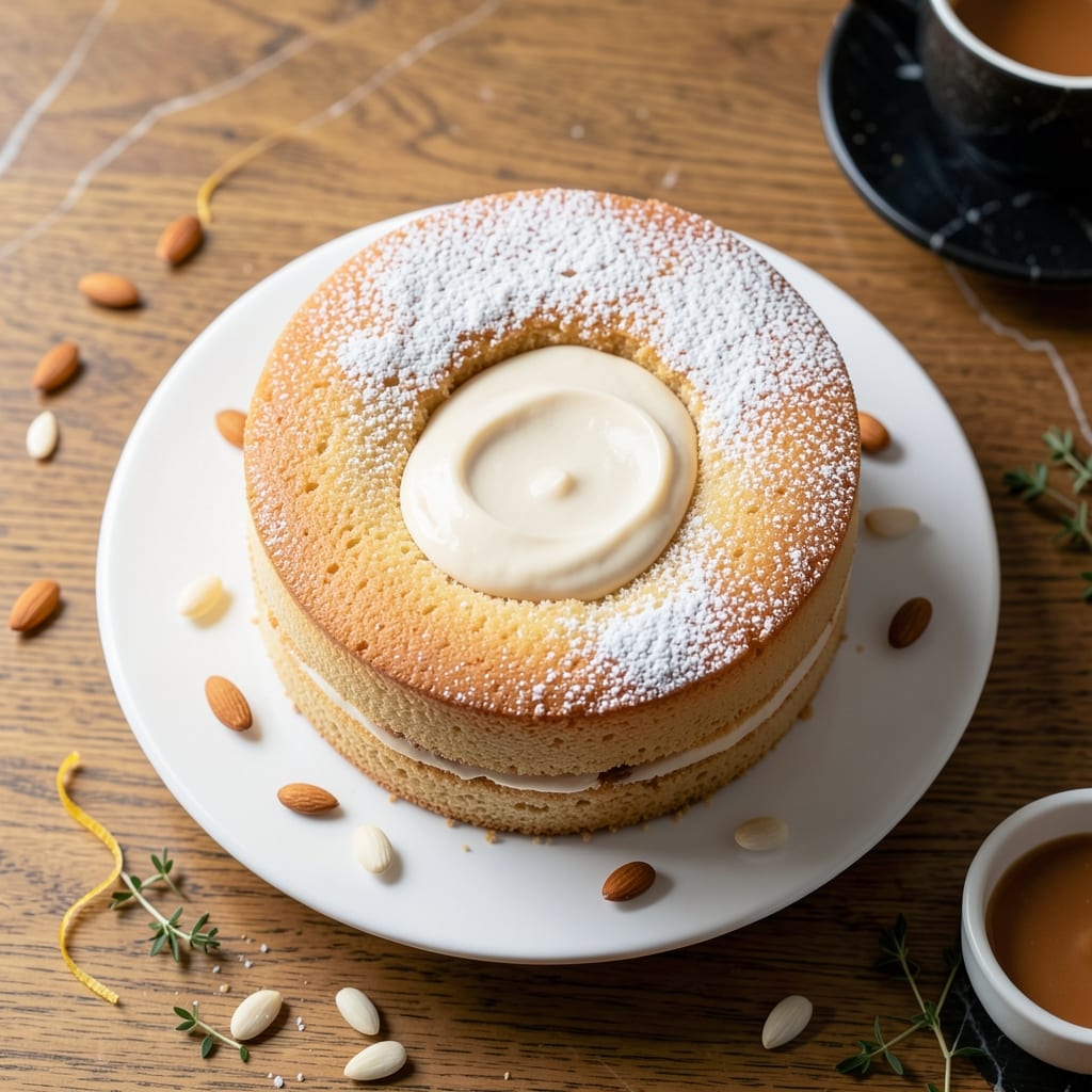 Almond Sponge Cake Recipe UK: Light-as-Air Layers with Vanilla Swirl Magic