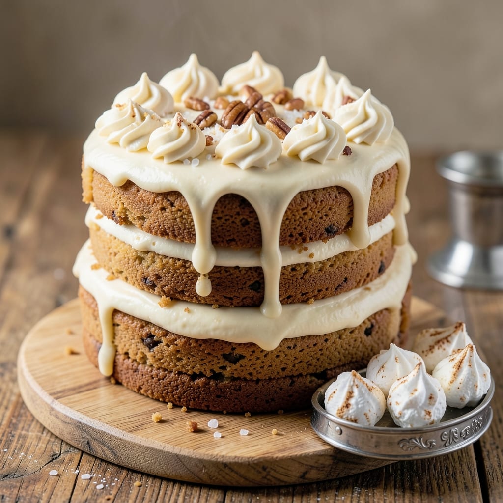 10-Inch Cookie Cake Recipe: Vanilla Bean Frosting Rivers and Crunchy Top Contrast
