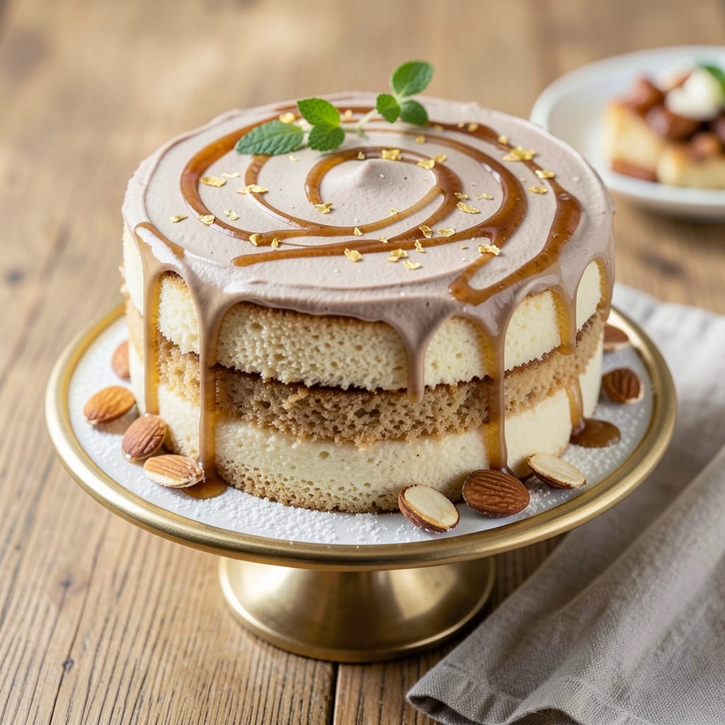 Amaretto Cake Recipe Kosher: Nutty Vanilla Swirls With Almond Kiss