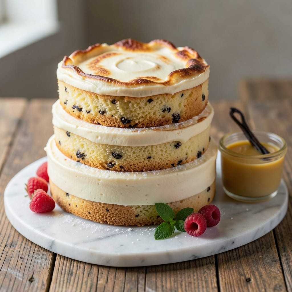 1lb Sponge Cake Recipe: Light-as-Air Rise With Vanilla Bean Infusion