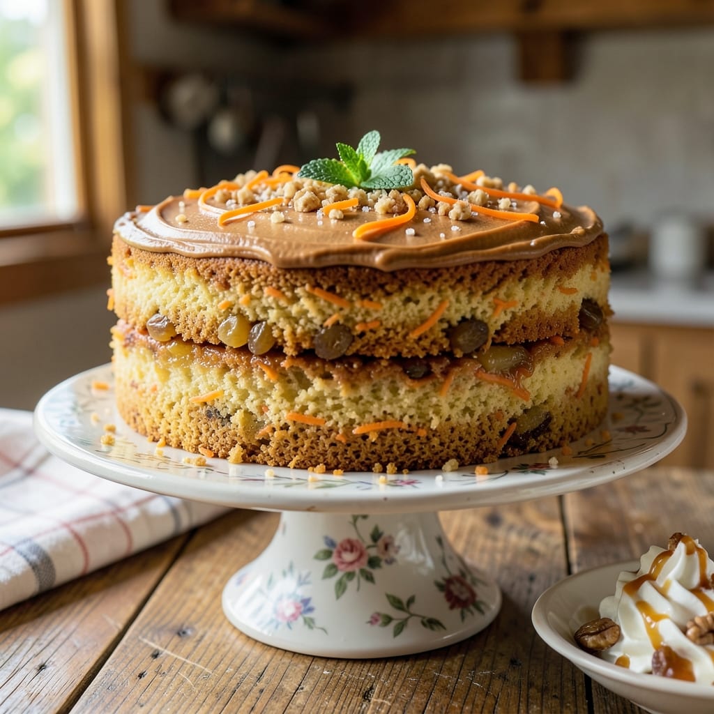 6-Inch Two-Layer Carrot Cake Recipe: Cream Cheese Frosting Swirls Over Moist Spice Cake