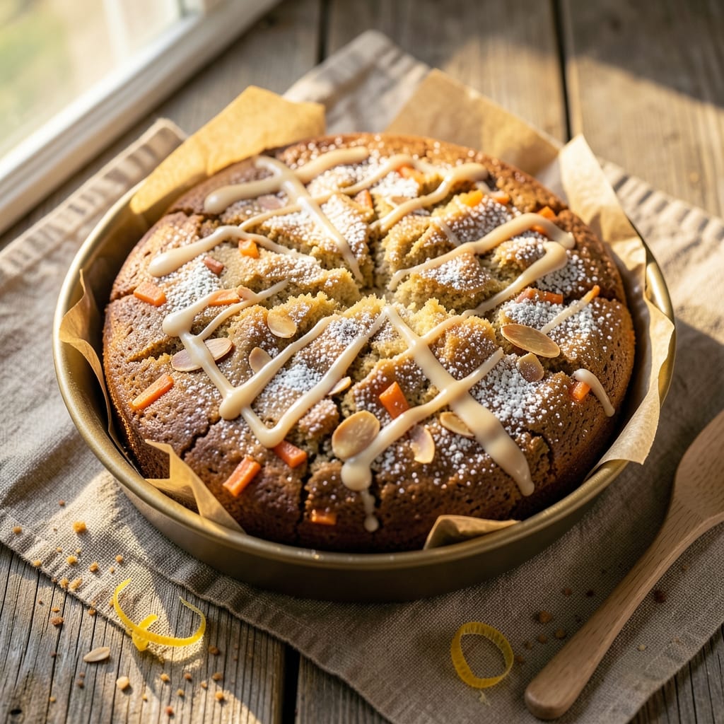 Almond Carrot Cake Recipe: Nutty Swirls and Spiced Carrot Tenderness