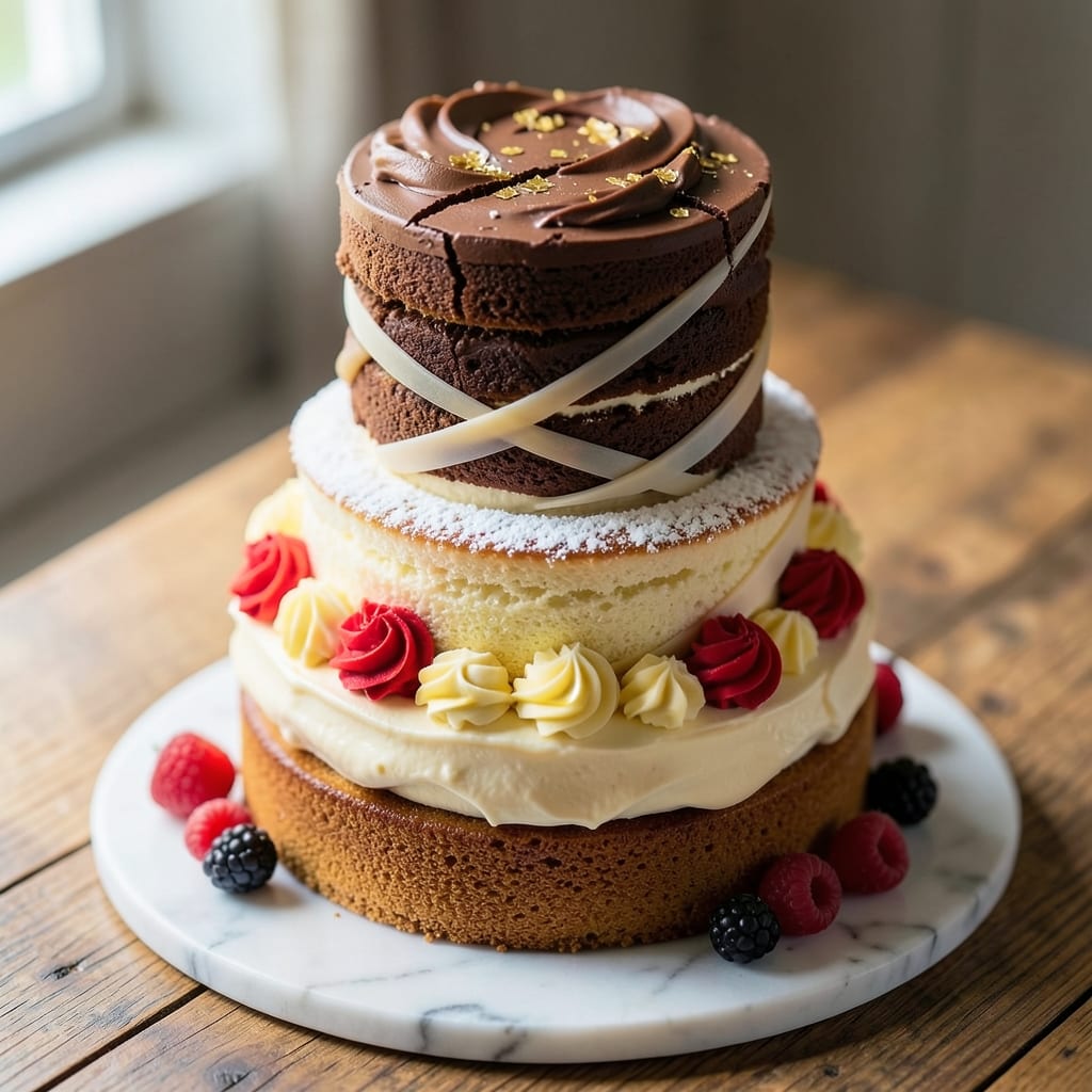 3 Tier Birthday Cake Recipe: Stable Fondant Bridges for Showstopping Height