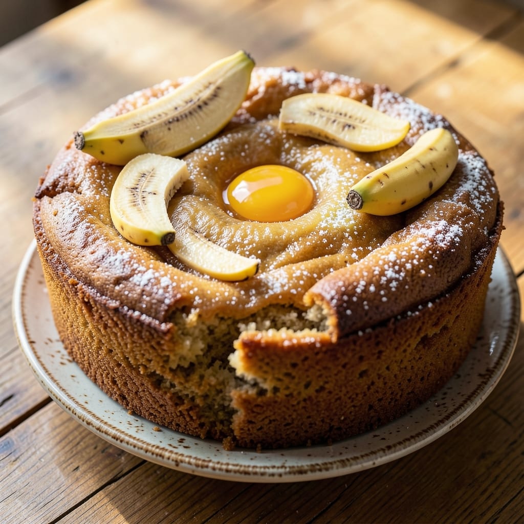4-Ingredient Banana Cake Recipe: Moist Layers Without a Drop of Oil