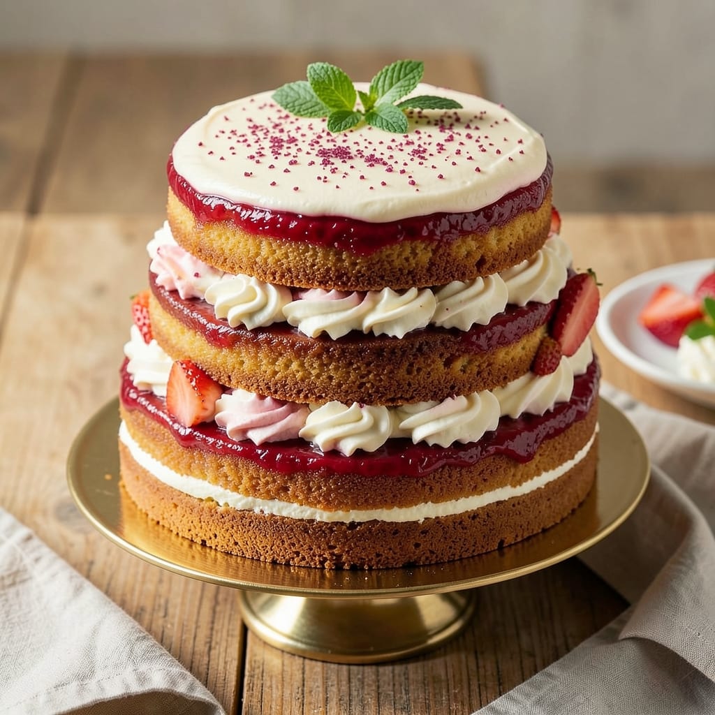 Ambrosia Bakery Strawberry Cake Recipe: Vanilla-Infused Layers with Bursting Fruit