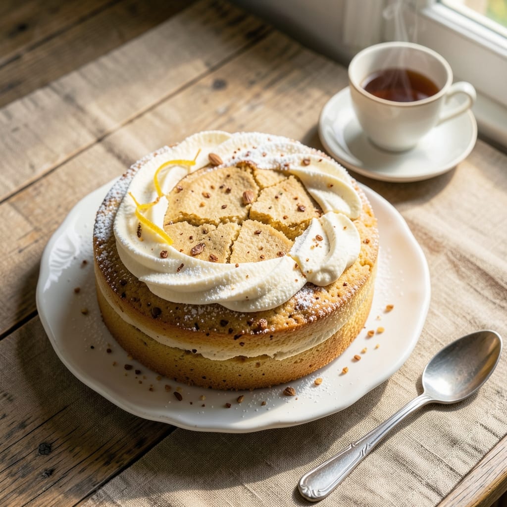 Almond Flour Tea Cake Recipe: Moist Crumb and Vanilla-Infused Layers