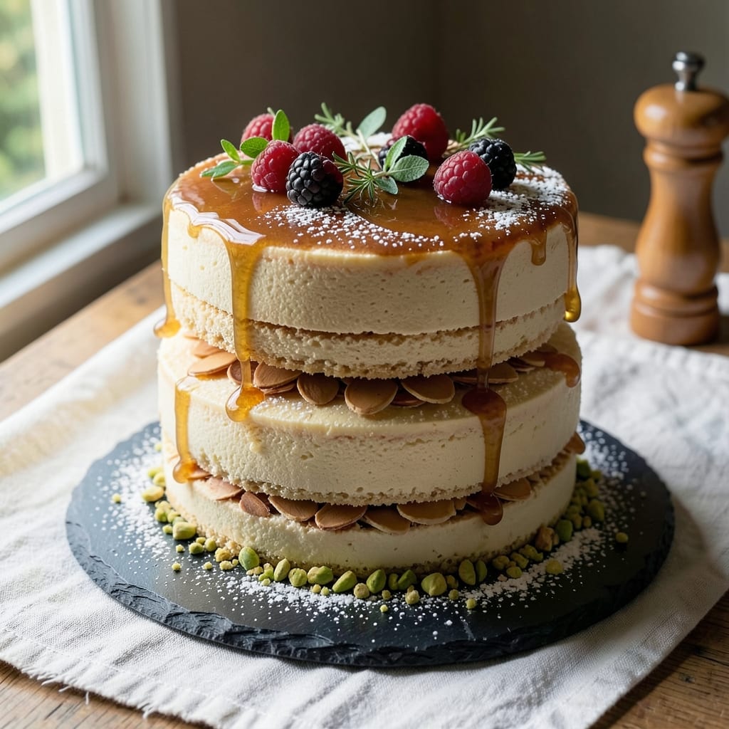 Amaretto Mousse Cake Recipe: Boozy Almond Clouds in 3 Layers