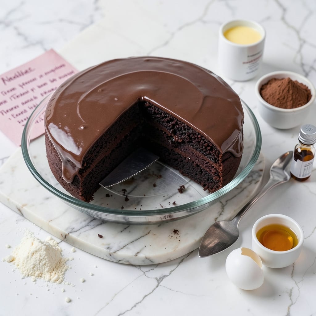 22-Minute Chocolate Cake Recipe: Fudgy Core and Crispy Top Contrast