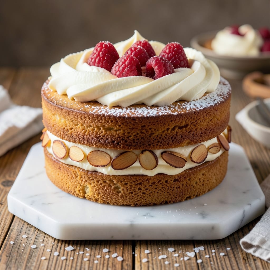 Two-Layer Vanilla Cake Recipe from Scratch: Buttery Layers and Vanilla Frosting Rivers