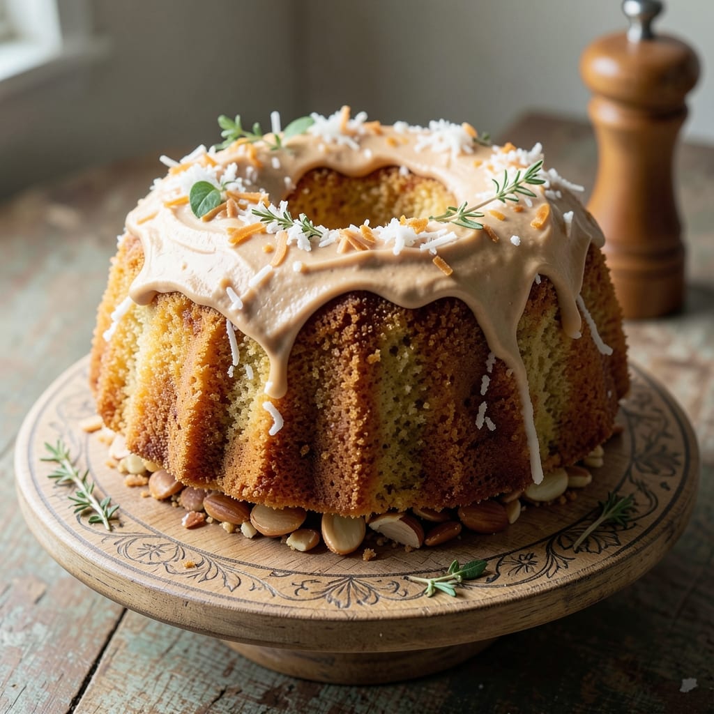 Almond Joy Bundt Cake Recipe: Coconut-Caramel Swirls With Toasted Nut Magic
