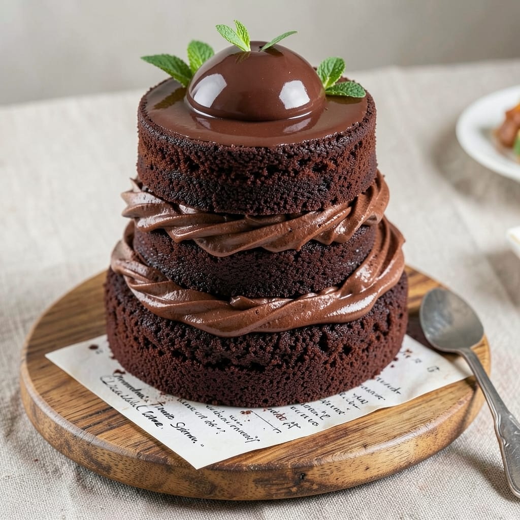 11-Inch Chocolate Cake Recipe: Towering Height With Edible Fondant Supports