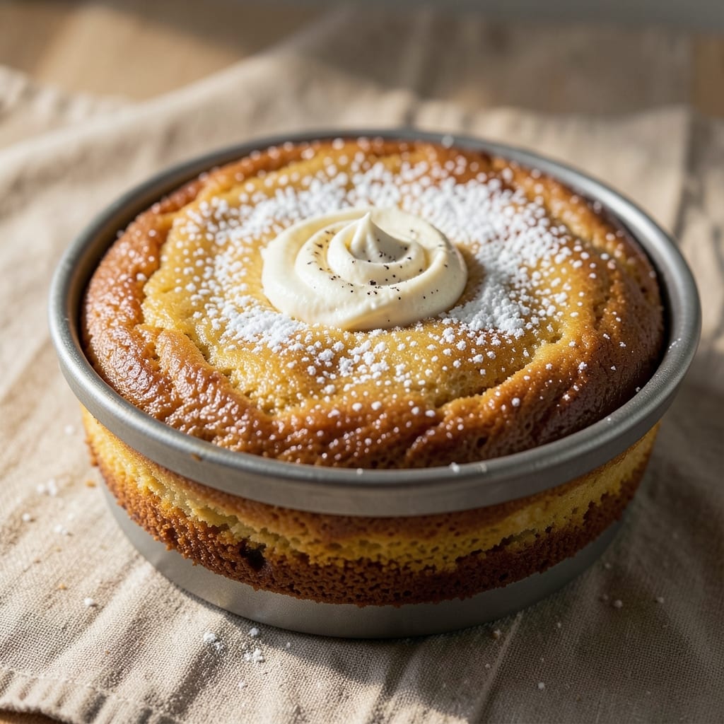 3-Ingredient No-Egg Cake Recipe: Single-Pan Magic in 20 Minutes