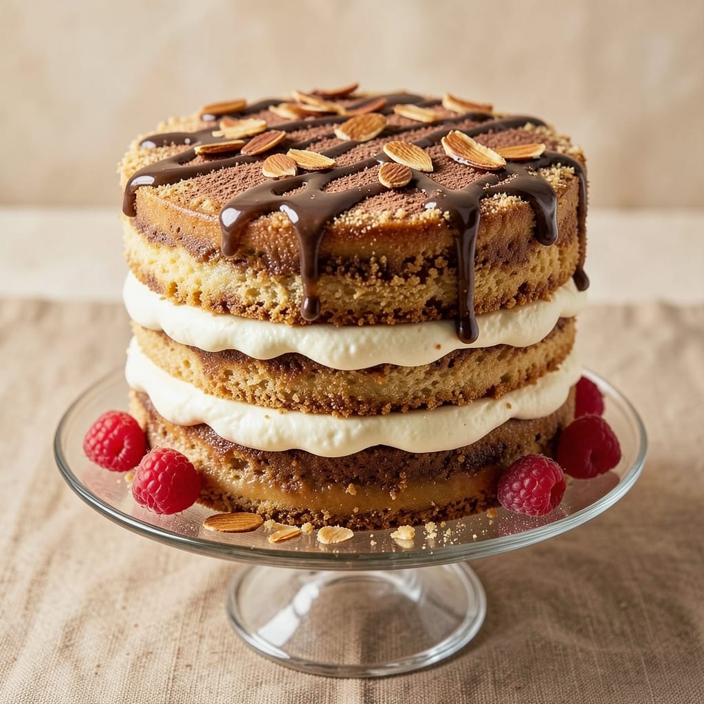 Almond Tiramisu Cake Recipe: Coffee-Infused Layers with Nutty Swirl Magic