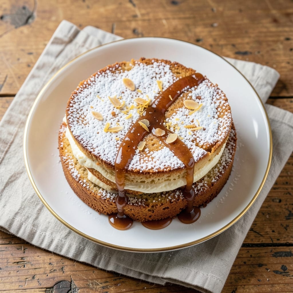 Amaretto Cream Cake Recipe: Nutty Swirls and Boozy Vanilla Bliss