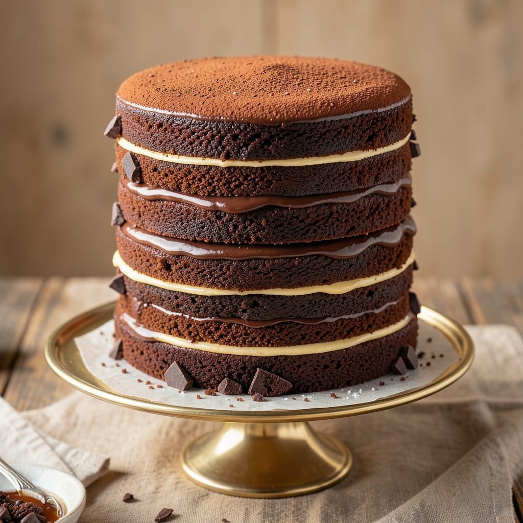 21 Layer Chocolate Cake Recipe: Precision-Layered Richness Without Collapse