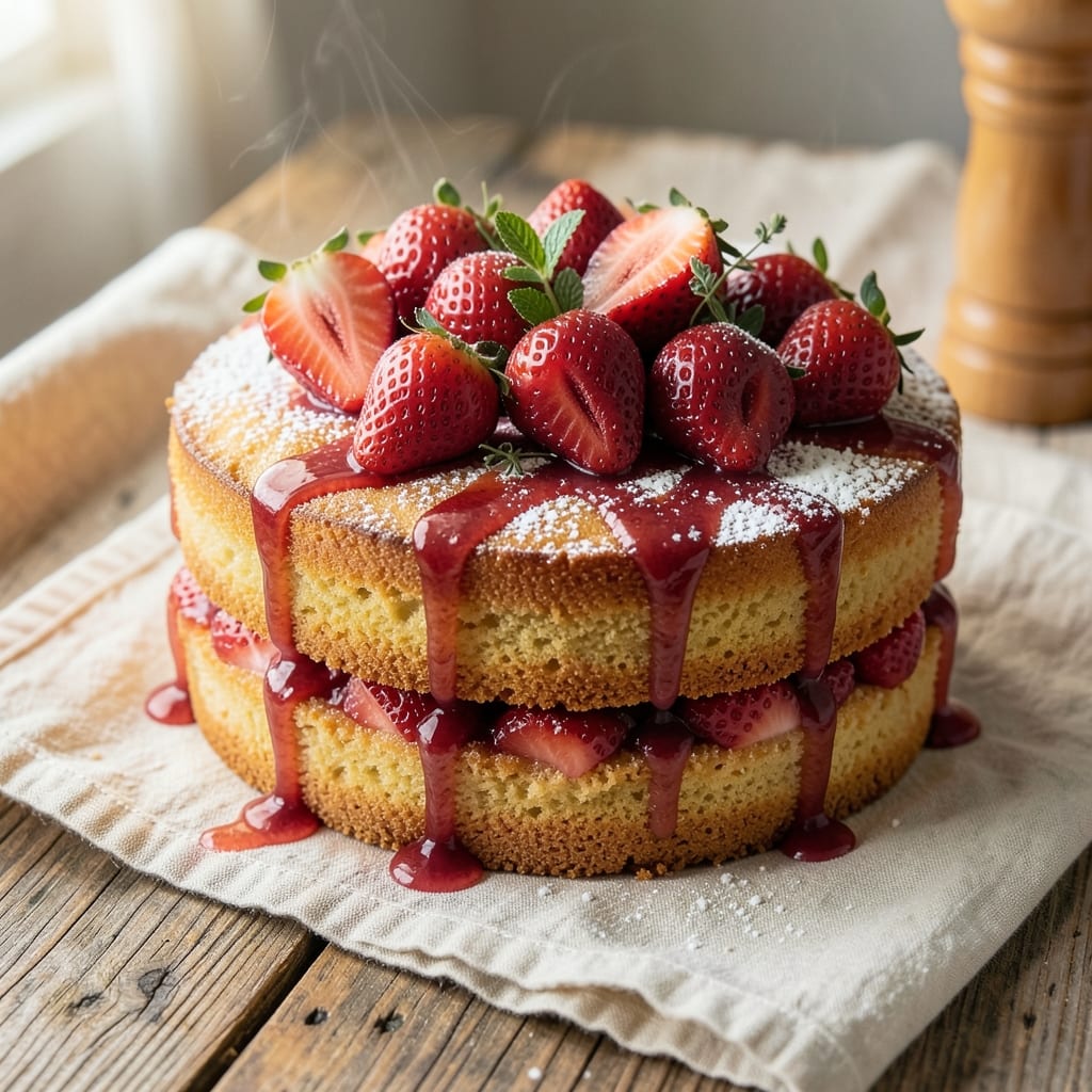 All Natural Strawberry Cake Recipe: Sunshine-Layered Freshness Without Preservatives