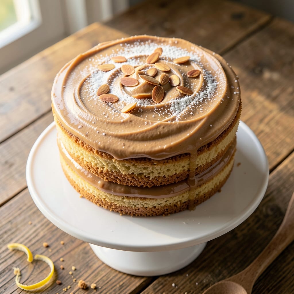 Almond Buttercream Cake Recipe: Nutty Velvety Layers With Silky Frosting