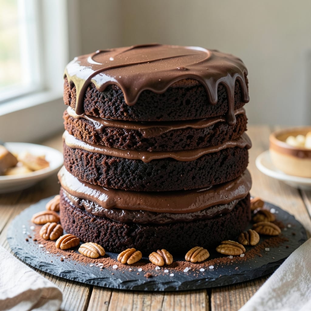 3 Layer Devil's Food Cake Recipe: Rich Chocolate Depth With Cream Cheese Frosting Swirls