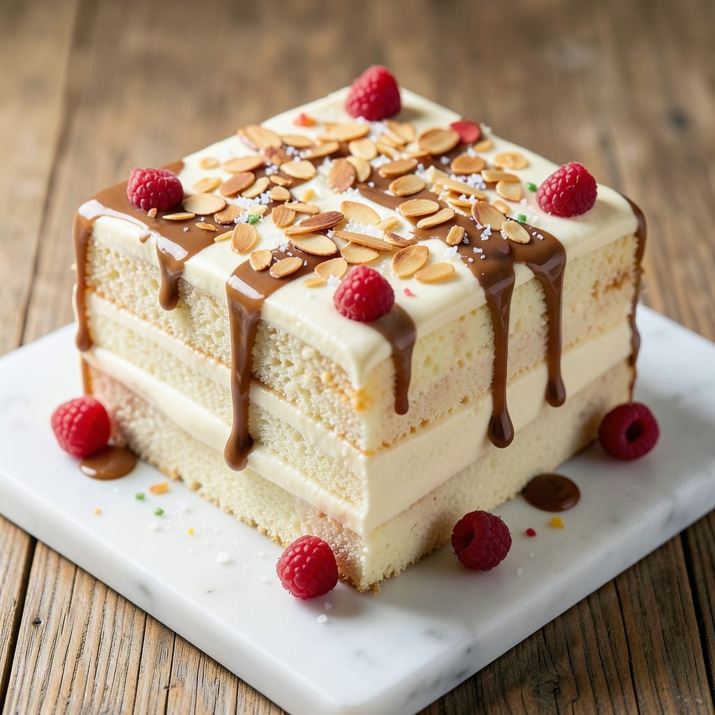 12-Inch Square Cake Recipe: Buttery Layers and Vanilla Frosting Harmony
