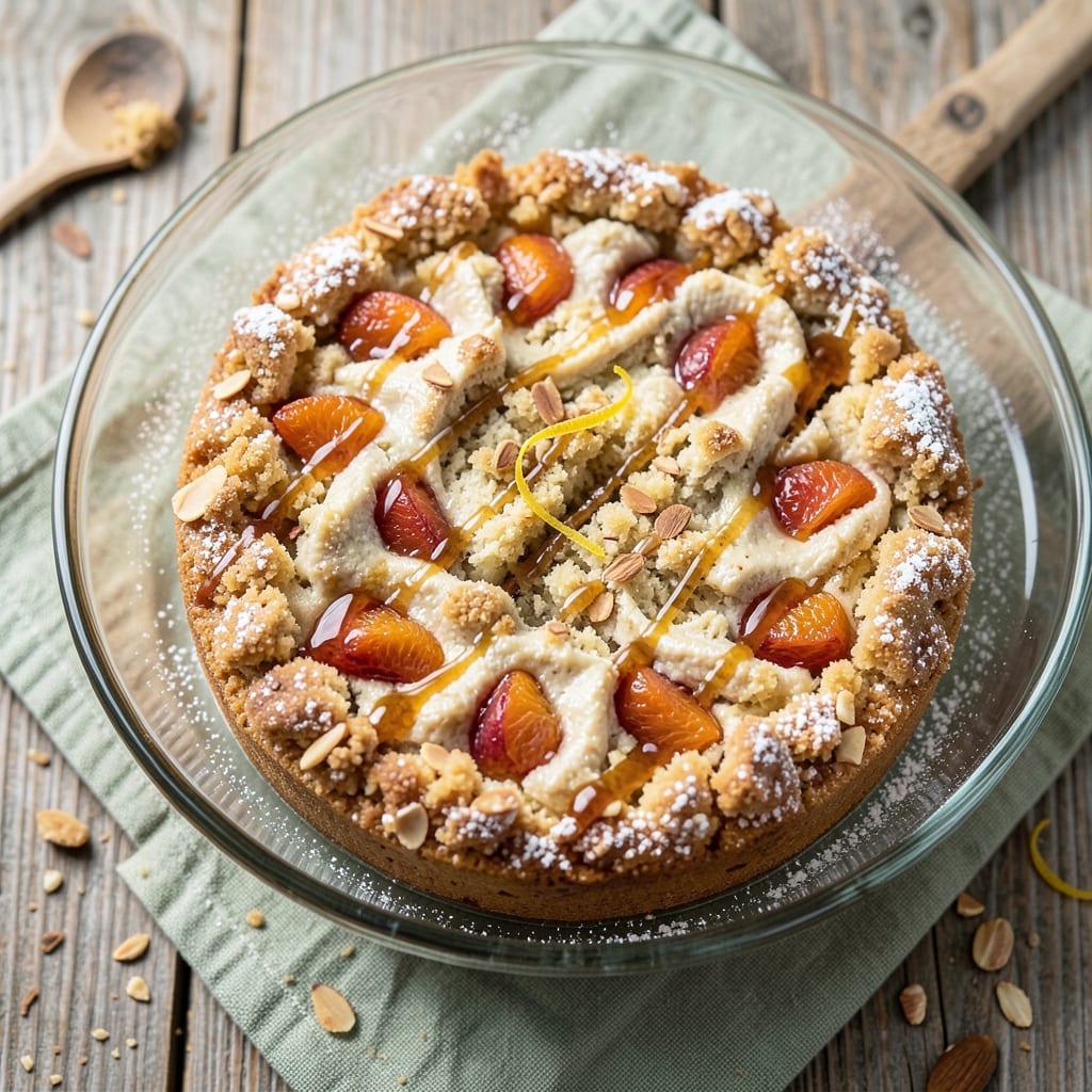 Almond and Apricot Cake Recipe: Caramelized Top and Moist Layers