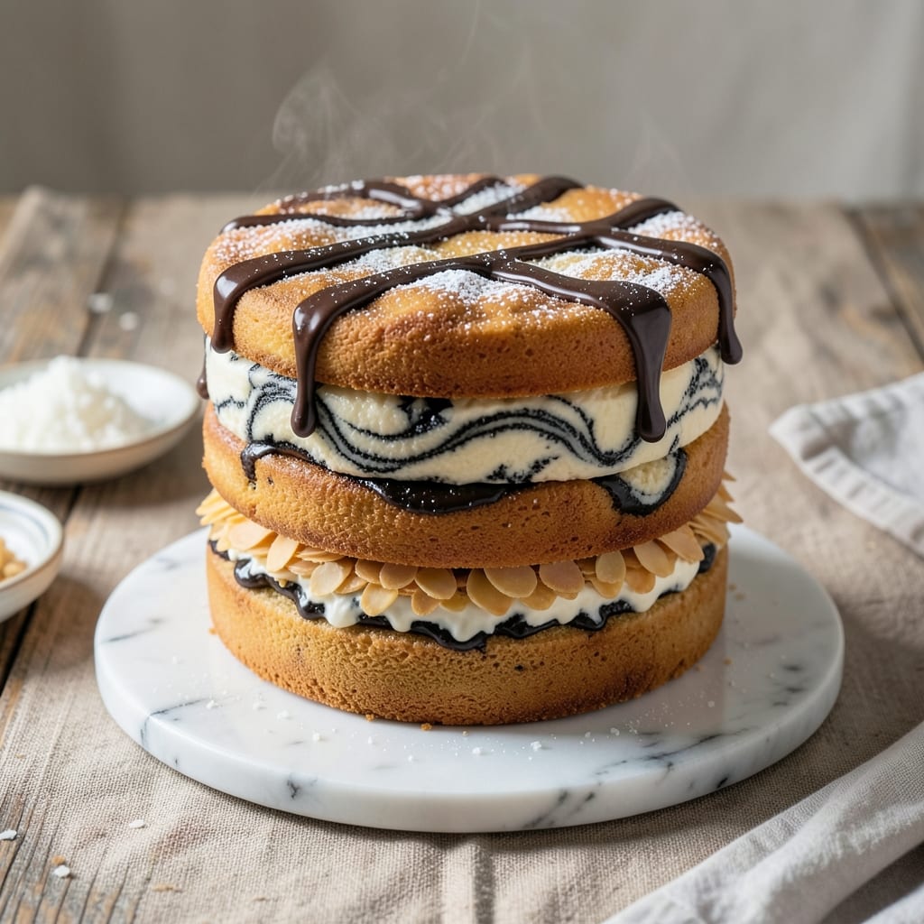 2 Layer Marble Cake Recipe: Swirled Vanilla-Chocolate Contrast in One Pan