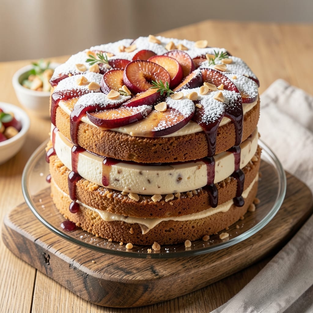 Almond Plum Cake Recipe: Fruity Depth and Nutty Crisp Top