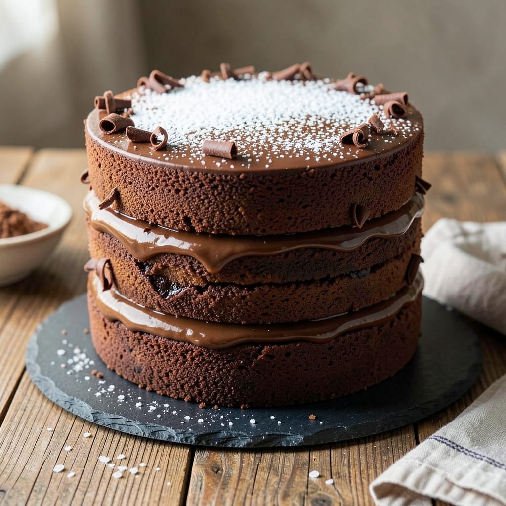 4 Layer 6 Inch Chocolate Cake Recipe: Decadent Height in One Pan