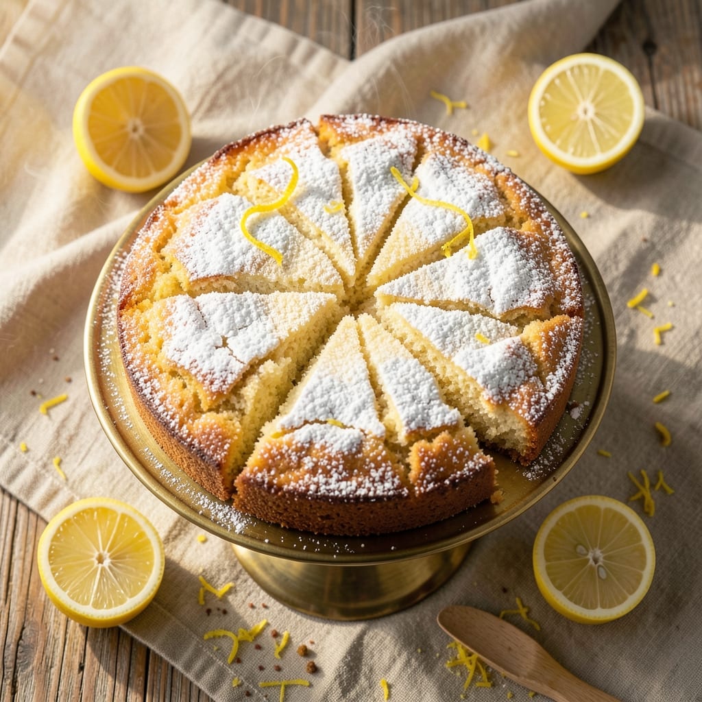 4-Ingredient Lemon Pound Cake Recipe: Zesty Brightness in One Bowl