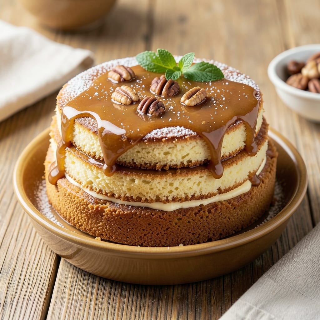 Amazing Caramel Cake Recipe: Molten Fudge Center That Never Crystallizes