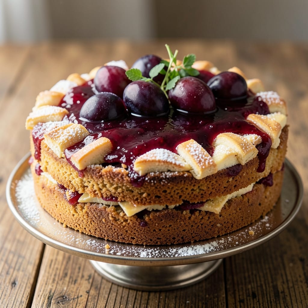 1kg Plum Cake Recipe: Moist Spice Layers With Jammy Fruit Filling