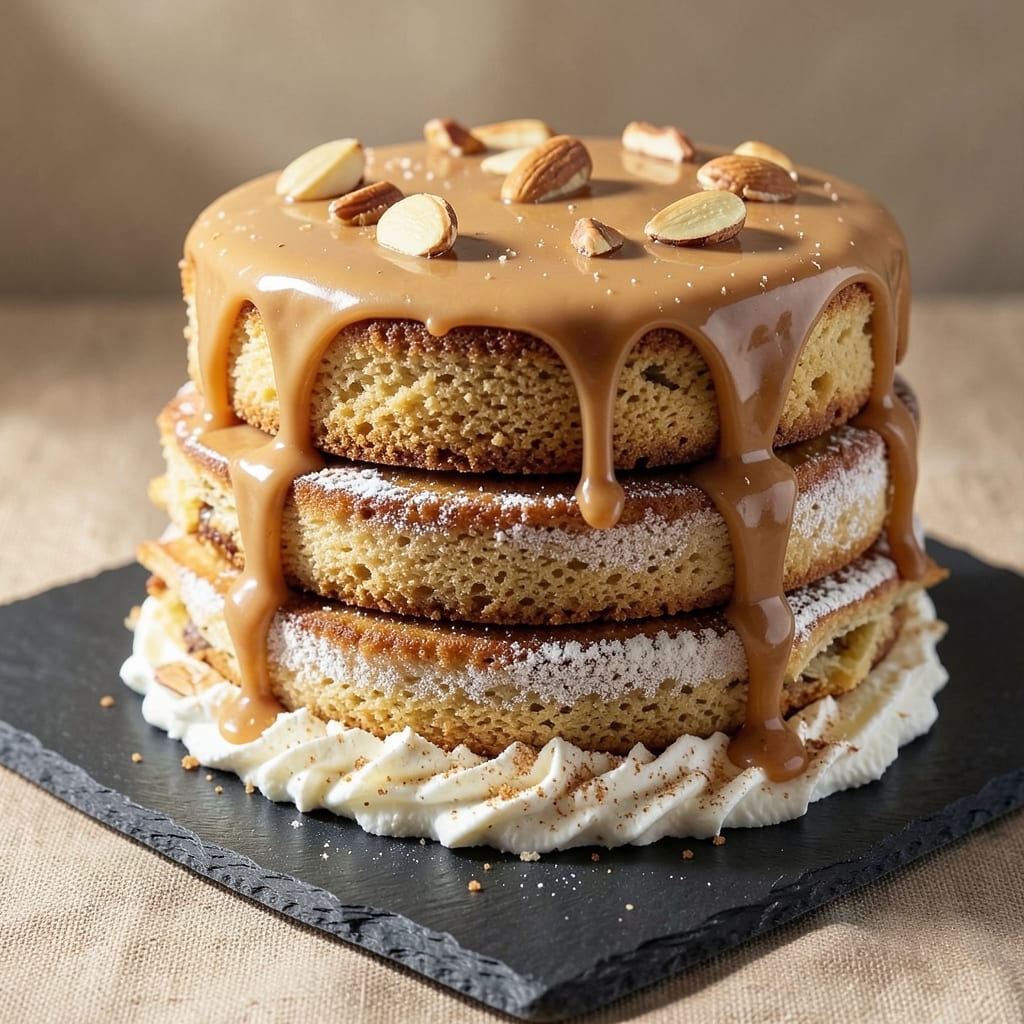 Amandine Cake Recipe: Crispy Almond Topping and Ultra-Moist Layers